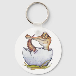 Boe de baby krokodil sleutelhanger