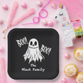 BOE! – Een spookachtige grijns Papieren Bordje (Feest)