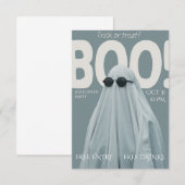 Boe! Feest uitnodiging (Voorkant / Achterkant)