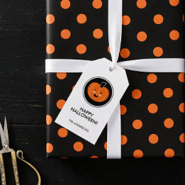 Boe! Gelukkig Halloween-cadeaubijsluiter Cadeaulabel