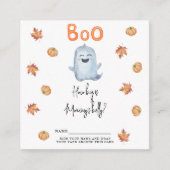 Boe! Ghost - hoe groot is mama's buik Informatiekaartje (Voorkant)