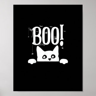 Boe! Grappig Verbergen Peekabo Scary Halloween Poster