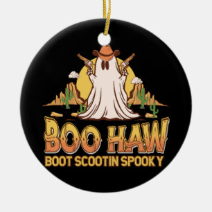 Boe Ha Western Halloween Vintage Geest Grappig Sch Keramisch Ornament