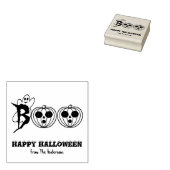 BOE! Halloween Ghost Pumpkins Rubberstempel (Gestempeld)