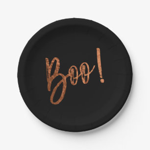 Boe! Halloween moderne Halloween Borden Papieren Bordje