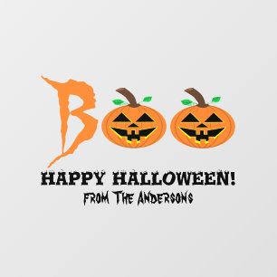 BOE! Halloween pompoen venster vastklampen Raamsticker