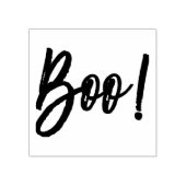 Boe! Halloween Script Modern Stempel (Afrduk)
