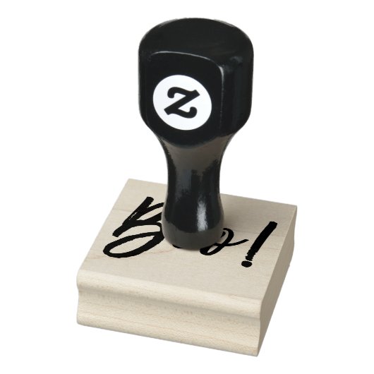 Boe! Halloween Script Modern Stempel (Stempel)