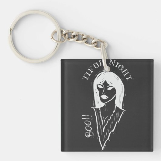 Boe !! Halloween Sleutelhanger (voorkant)