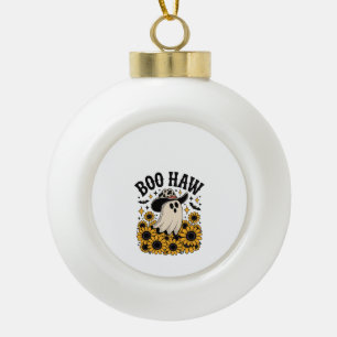 Boe Hoe Koe Geest Westerse Halloween Keramische Bal Ornament