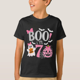 Boe ik ben zeven spook zevende 7e verjaardag Hallo T-shirt