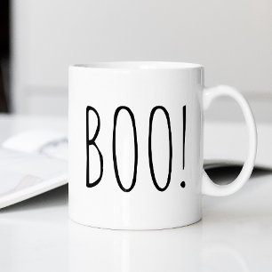 Boe! Latte Cup / Grappige Spooky Ghost Halloween F Koffiemok