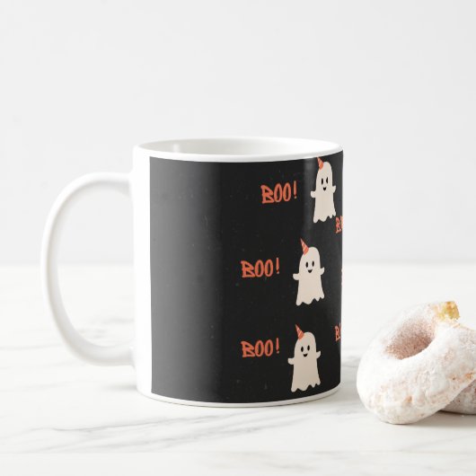 "Boe!" Mok – Spooky Sips voor Halloween liefhebber (Met donut)