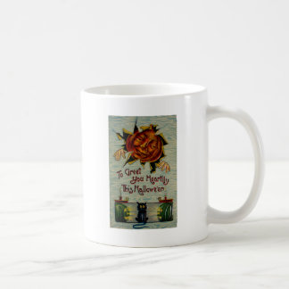 Boe! (Oude Halloweenkaart) Koffiemok