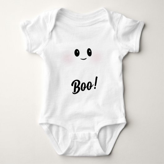 Boe! Schattige Baby spookkostuum Romper (Voorkant)