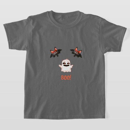 BOE! Schattige Ghost Kinder Halloween T-shirt (Laagn)
