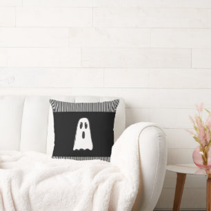 BOE! Schattige Spookachtige Geest Halloween Zwart Kussen