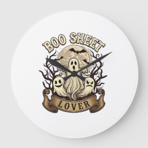 Boe Sheet Geliefde Halloween Geesten Maan Vleermui Grote Klok