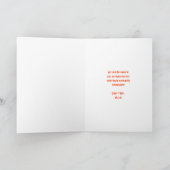 Boe! spookkostuum Halloween Kaart (Binnen)