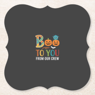 Boe To You Halloween Crew Ontwerp_1 Kartonnen Onderzetters