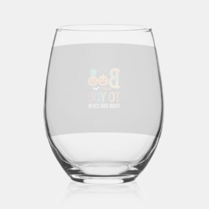Boe To You Halloween Crew Ontwerp_1 Wijnglas Zonder Voet