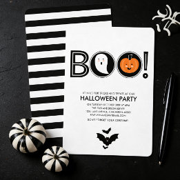 Boe! Uitnodiging Halloweenfeest