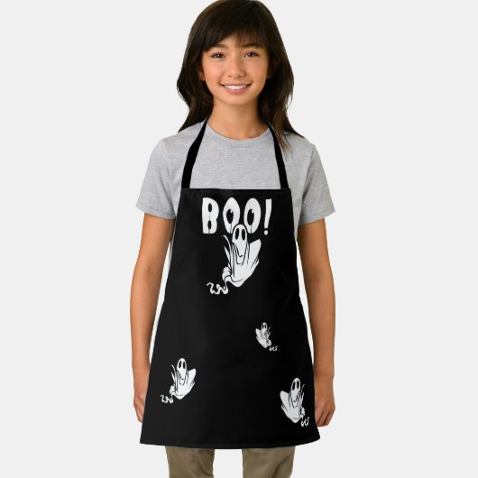BOE! Vriendelijke Ghosts Halloween Schort (Insitu)