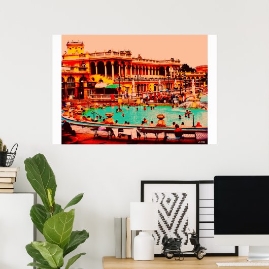 Boedapest Baths Poster (Thuiskantoor)