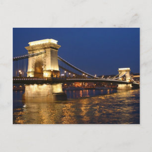 Boedapest belangrijkste brug briefkaart