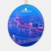 Boedapest bij nacht keramisch ornament (Links)