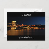 Boedapest Chain Bridge Briefkaart (Voorkant / Achterkant)