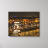 Boedapest Chain Bridge Canvas Afdruk (Voorkant)