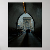 Boedapest Chain Bridge Poster (Voorkant)