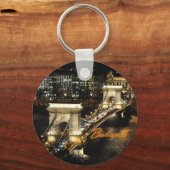 Boedapest, de kettingbrug van het kasteel Buda Sleutelhanger (Voorkant)