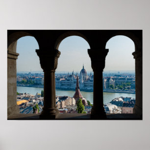 Boedapest en Hongaars parlement Poster