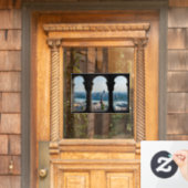 Boedapest en hongaars parlement raamsticker (Huis Deur)