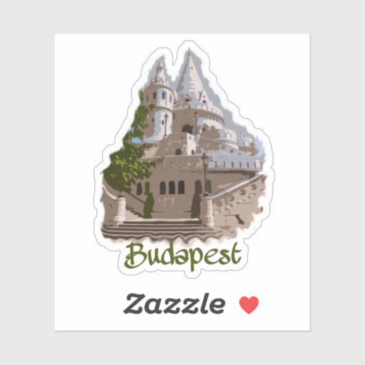 Boedapest: Fisherman's Bastion Sticker (Vel)