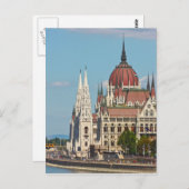 Boedapest, het gebouw van het Parlement Briefkaart (Voorkant / Achterkant)