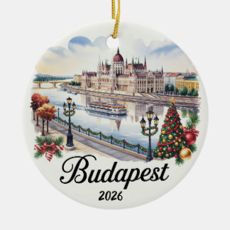 Boedapest Hongarije 2026 Kerst Ornament Reis Gi