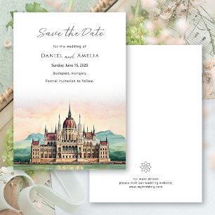 Boedapest Hongarije Bestemming Trouwen Datum Reser Save The Date