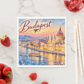 Boedapest Hongarije Donau Parlement Kerstmis Servet
