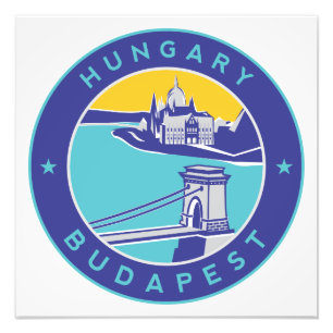 Boedapest, Hongarije, Magyar, Donau Foto Afdruk