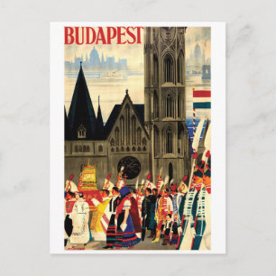 Boedapest, Hongarije. Mensen in volkscostuum Briefkaart