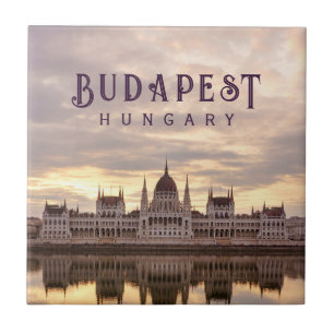 Boedapest Hongarije parlement landschap reis foto Tegeltje