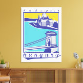 Boedapest, Hongarije, poster Canvas Afdruk (Insitu (Woonkamer))