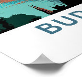 Boedapest Hongarije Reisprint Poster (Hoek)