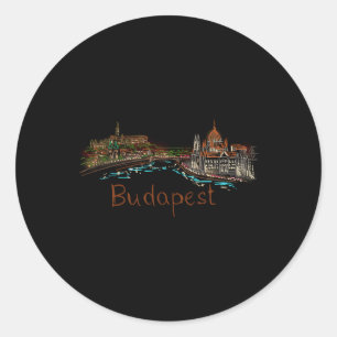 Boedapest Hongarije Ronde Sticker