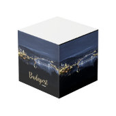 Boedapest Hongarije Schilderachtig Souvenir Note C Kubus (Voorkant hoekig)