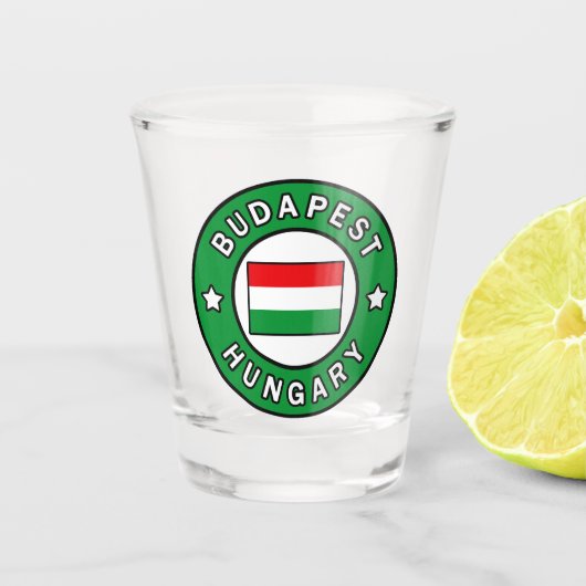 Boedapest Hongarije Shot Glas (Voorkant)