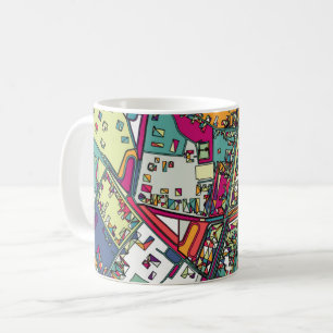 Boedapest, Hongarije Stadskaart Koffiemok